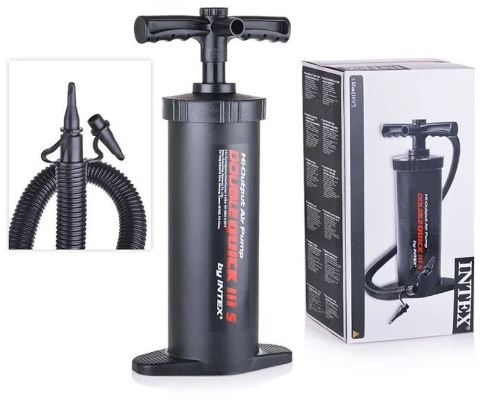 Насос Intex Double Quick III S ручной с 3 насадками