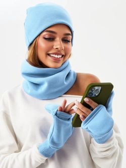 Рукавички-трансформеры из футера с начесом