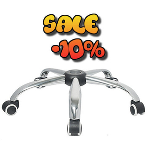 Крестовина хромированная + колеса для кресла