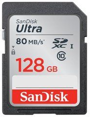 Карта памяти SanDisk Ultra SDXC Class 10 UHS-I 80MB/s 128GB (SDSDUNC-128G)