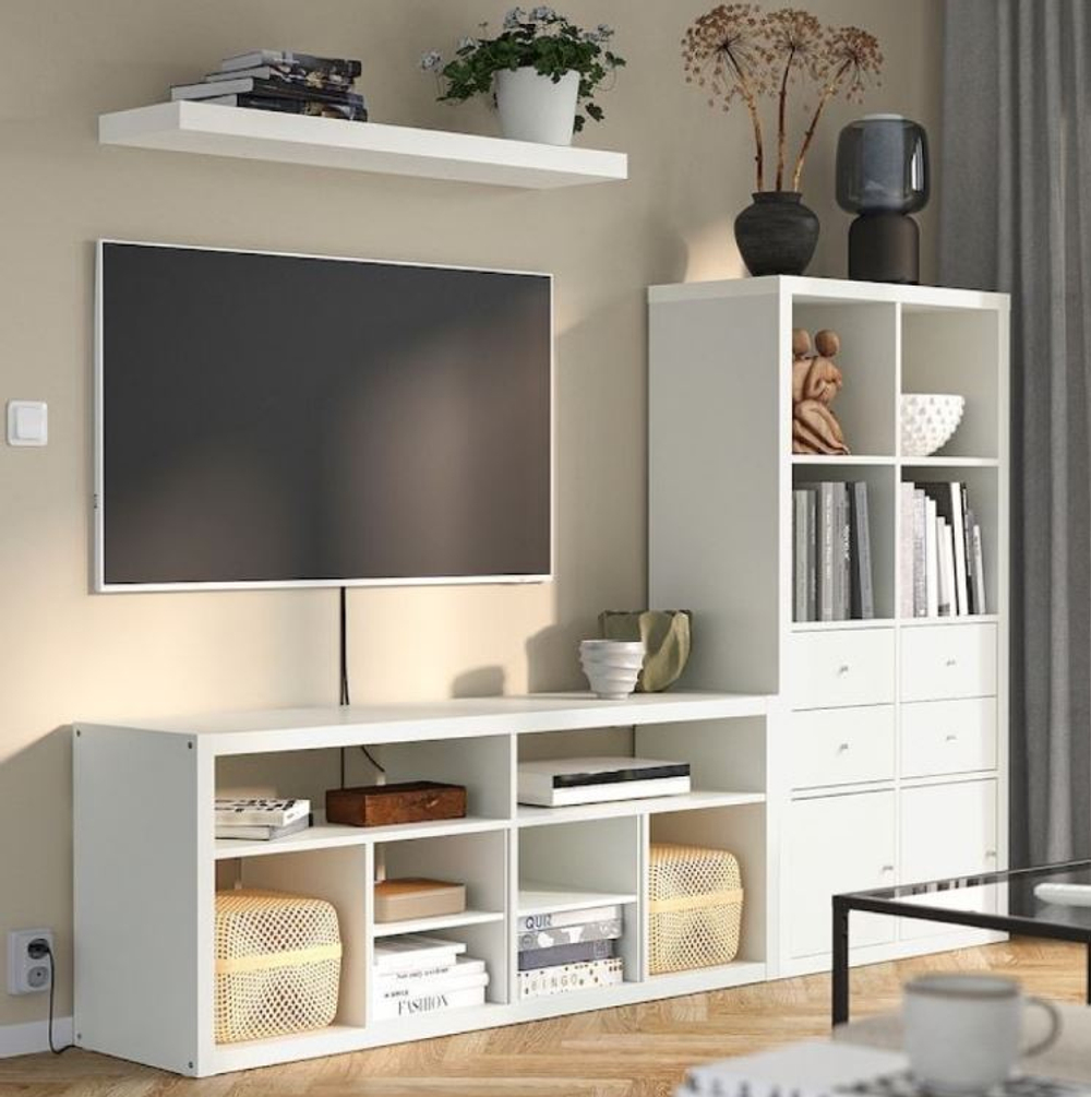 Настенная полка Фора 1.90, 90*25*3,7 см, белый