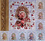 Принт-ЖС1 Ткань с нанесенной авторской схемой Богородица Владимирская