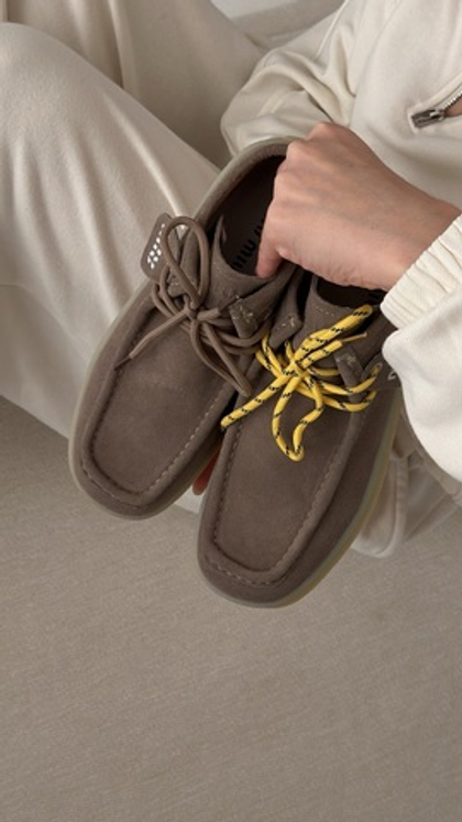 Топсайдеры из натуральной замши