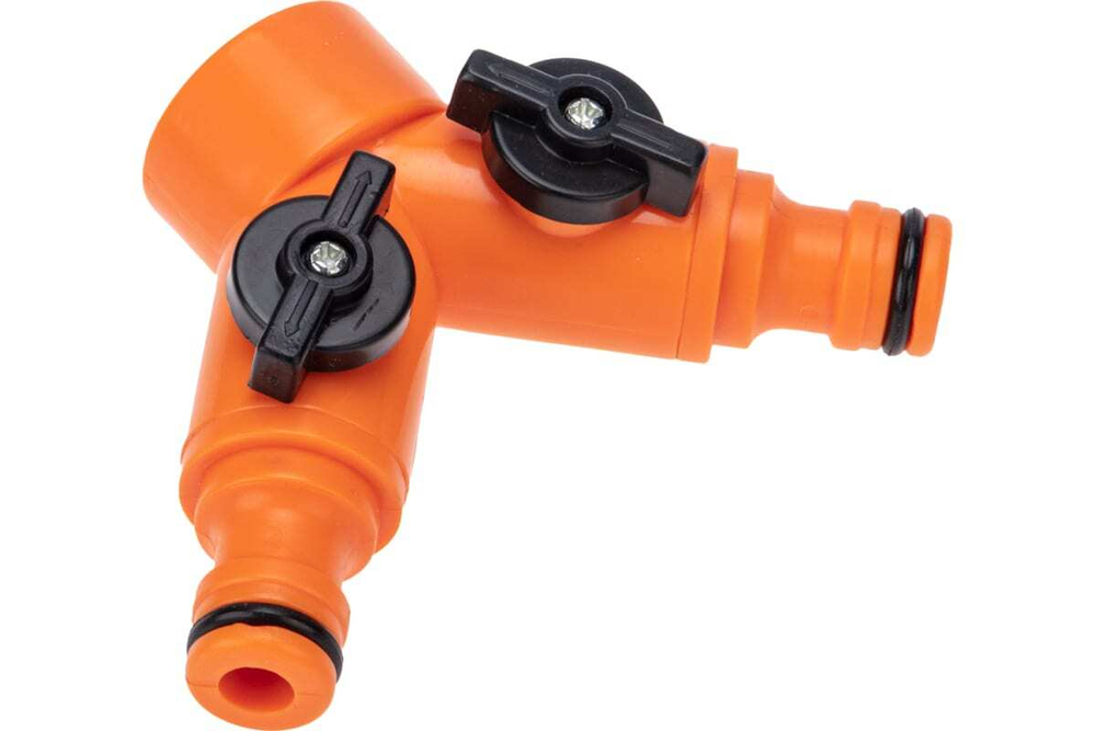 РАЗВЕТВИТЕЛЬ 2-Х КАНАЛЬНЫЙ НА КРАН 3/4-1/2 ДЮЙМА ЧЕТЫРЕ СЕЗОНА 62-0223