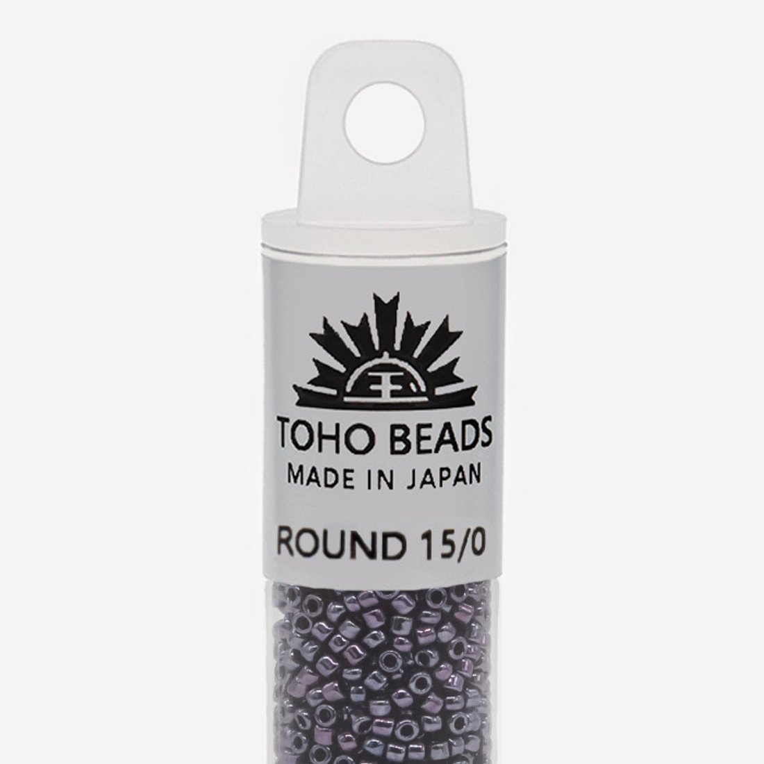 Японский бисер TOHO Round 15/0 (№90), металлизированный, непрозрачный глянцевый