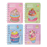 Блокнот Basir, формат А7, серия "Десерт", яркая объемная обложка, 60 листов, размер 11.3*8.5 см