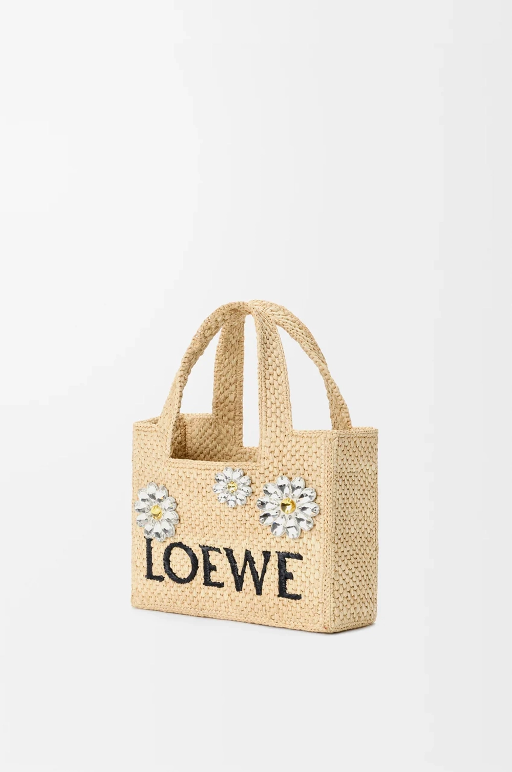 Loewe Мини-сумка Font из рафии, натуральный