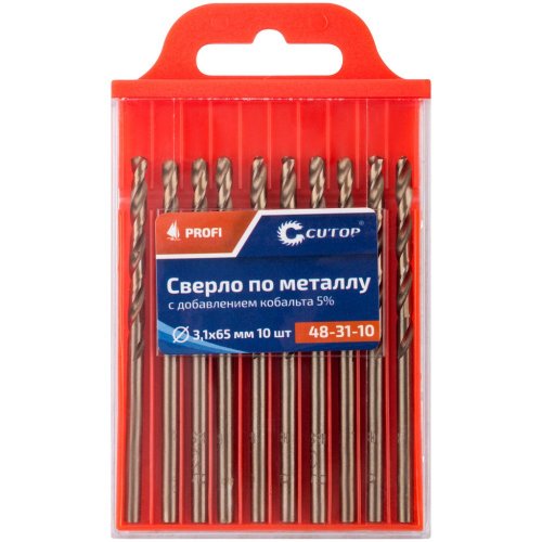 Сверло Cutop Profi 3,1*65 по металлу 10 шт   48-31-10