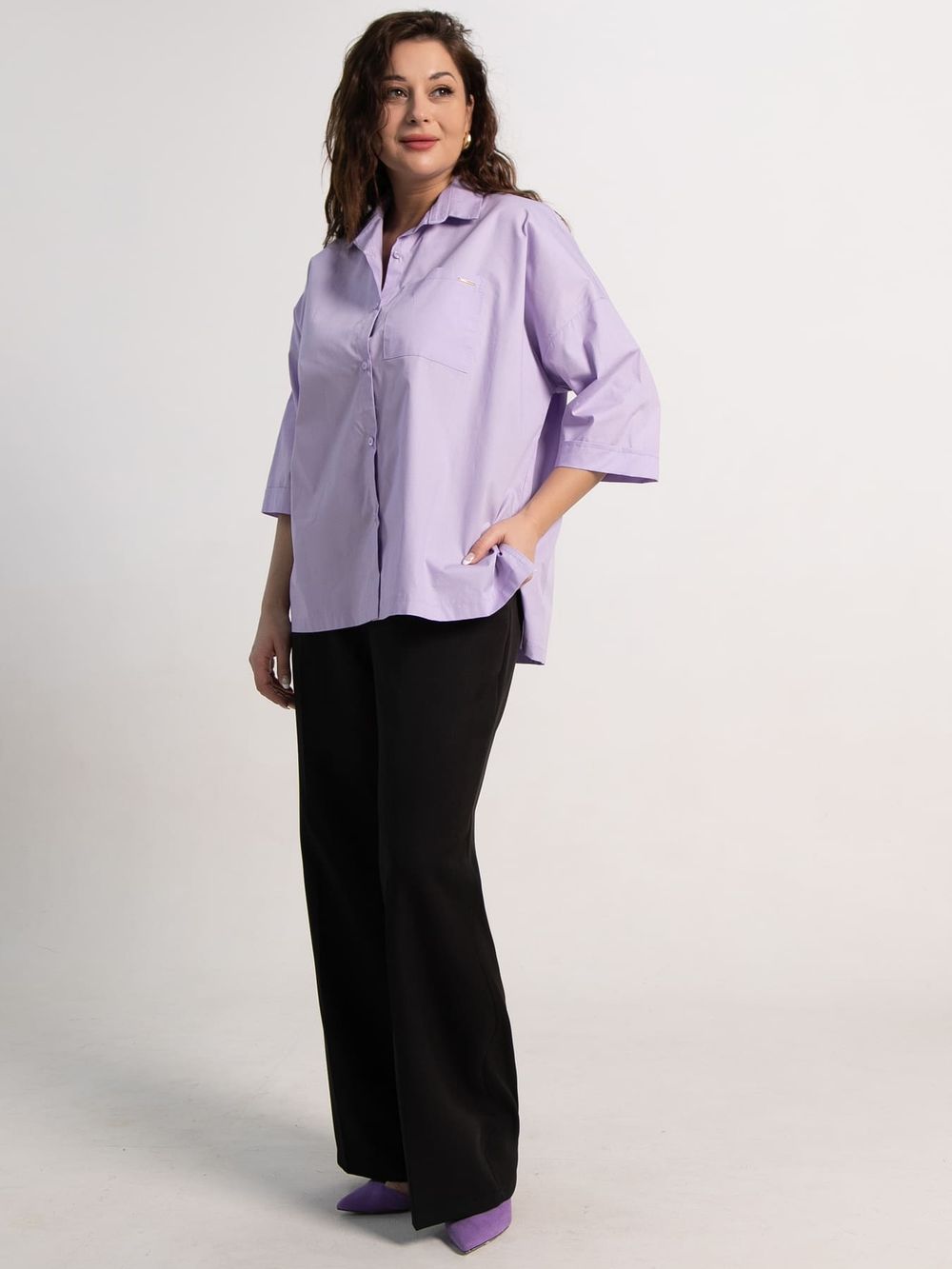 Рубашка Восход (светло-сиреневая) Б15233-24М LT Collection