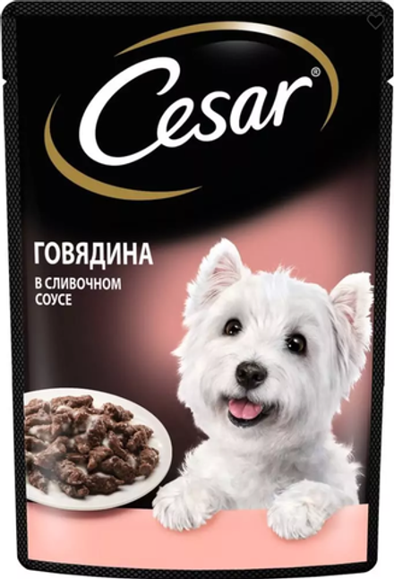 Cesar Говядина в сливочном соусе 85г.*28шт.