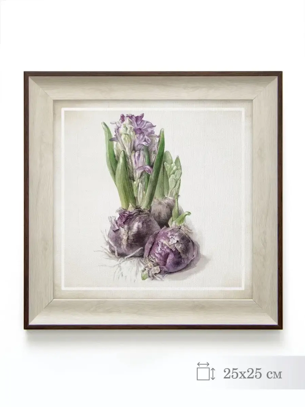 Картина на натуральном холсте "Весенний прованс" 25*25 см