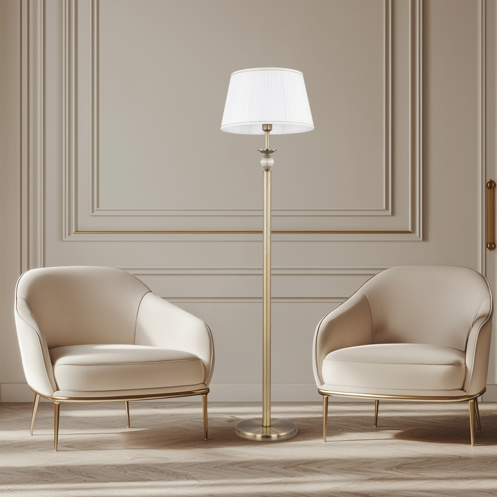 Citilux Гера CL433913 Торшер с абажуром Бронза