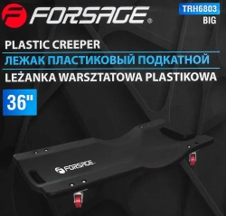 Лежак пластиковый подкатной на 4-х колесах (400х920мм) Forsage F-TRH6803 BIG