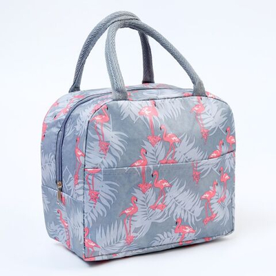 Термосумка с принтом в виде фламинго (объем 6 литров)