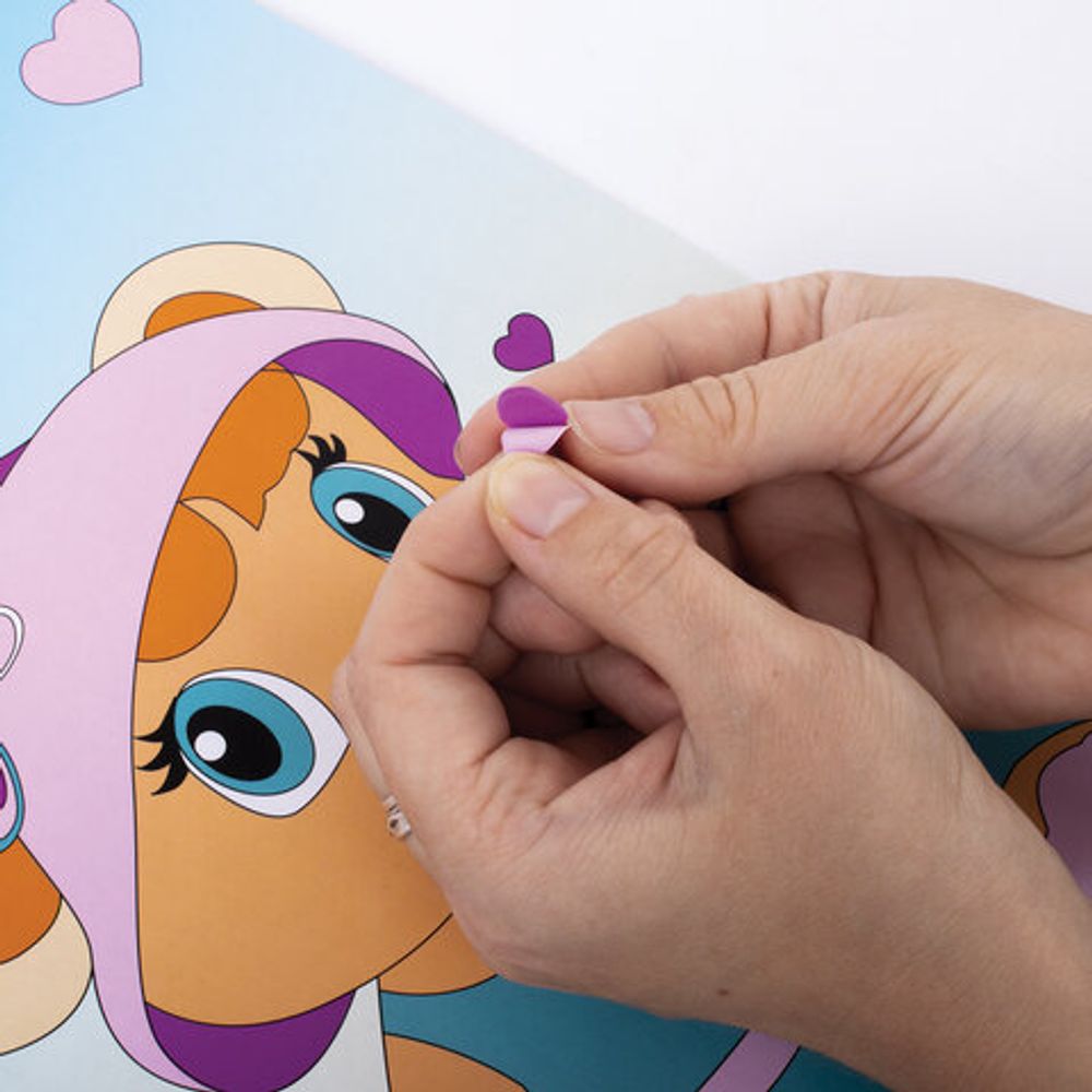 Набор для творчества "Аппликация из мягкого пластика EVA", "Мишутка", 21х29 см, ЮНЛАНДИЯ, 662355