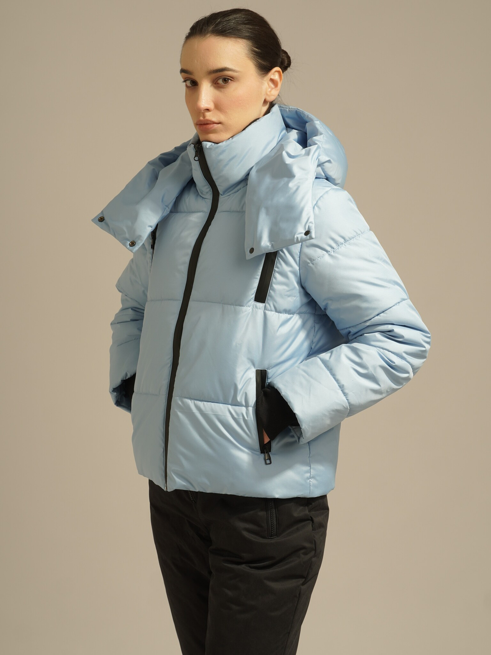 Куртка зимняя укороченная, blue