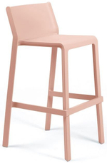 Стул пластиковый барный Nardi Trill Stool, розовый