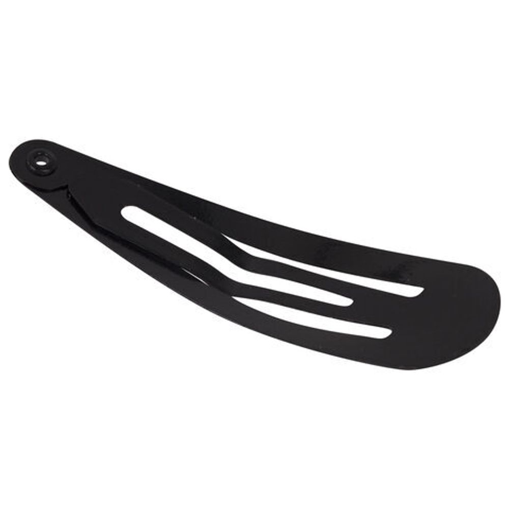 Заколки для волос НАБОР 5 шт., 5 см, клик-клак, чёрный, глянцевый, MONTE VITA, 457077