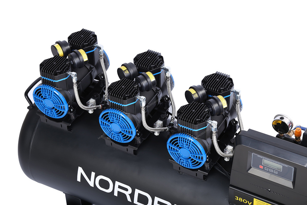 NORDBERG (NCEO160/750) Компрессор безмасляный 380 В, ресивер 160 л, 750 л/мин