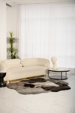 Ковер Мосси стриженный темно-серый