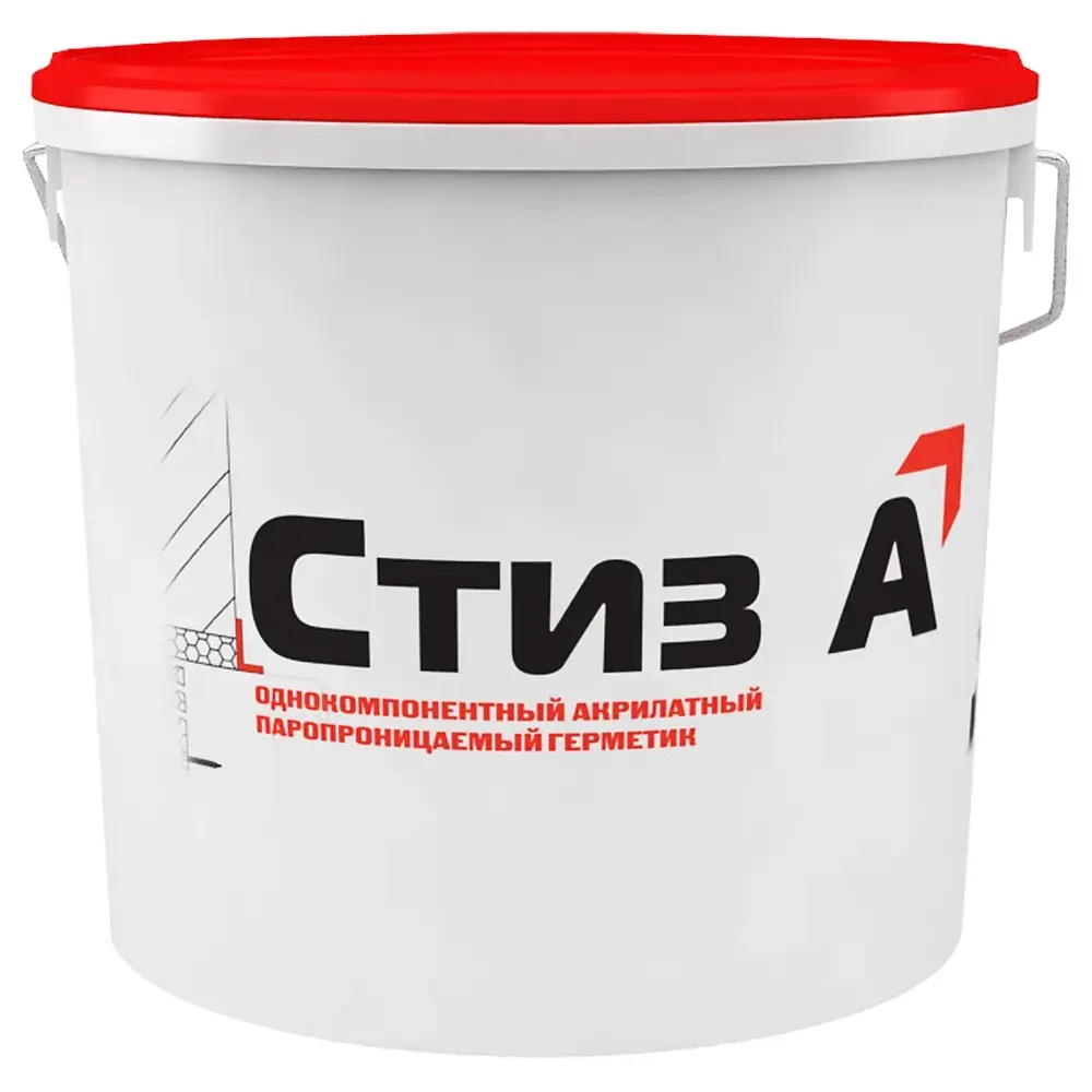 Герметик СТИЗ А, 3 кг, белый, для установки окон, Паропроницаемый