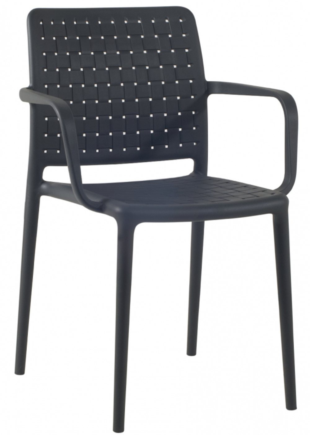 Кресло пластиковое Papatya Fame-K, антрацит