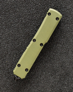 Автоматический складной нож SteelBro Ultratech T/E Tanto Cerakote Crocodile VG-10 123-10CROCS (зеленый-металик)