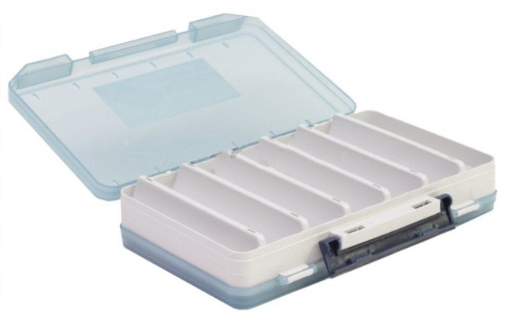 Коробка для воблеров двухсторонняя FisherLand 17400 органайзер рыболовный для снастей, 12 ячеек. Товар уцененный