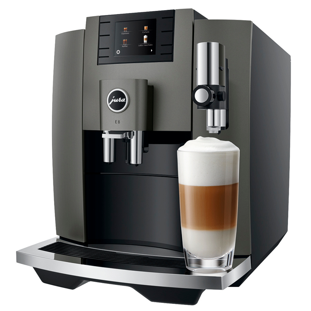 Кофемашина Jura E8 dark inox