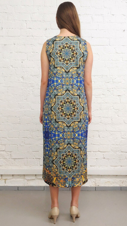 Комплект (платье и жакет), по мотивам старинного индийского ковра