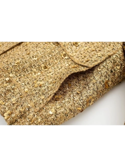 Куртка бомбер золотистая