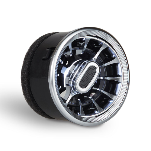 Сопло воздуховода в стиле  "AMG" с цветной подсветкой, для Лада (Гранта, Гранта FL,Ларгус) mini серебро