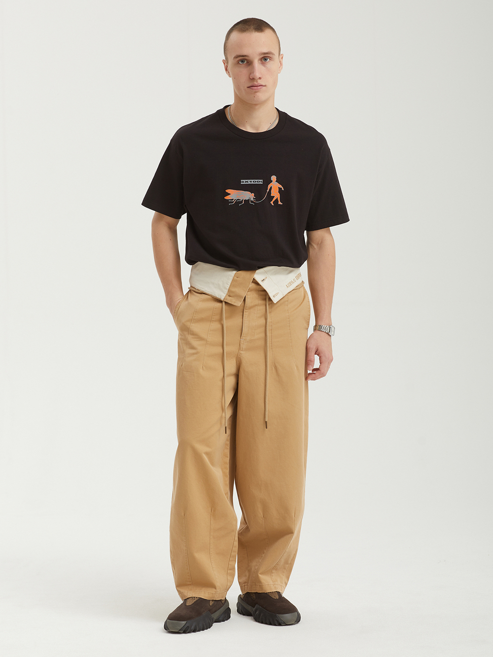 Мужские Брюки High Waist Oversized