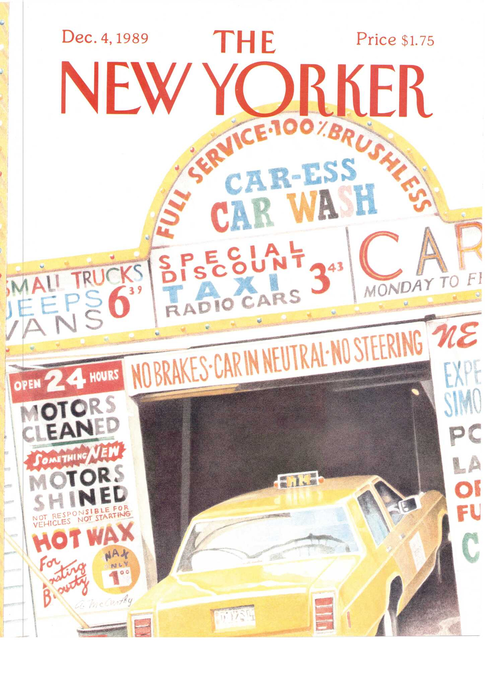 Журнал The New Yorker 04-12-1989, обложка