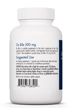 Ox Bile 500 мг 100 капсул Allergy Research Group