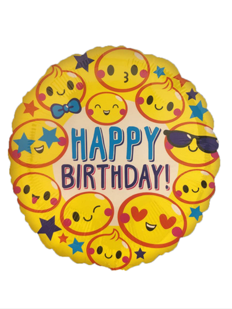 Шар Круг НВ Эмоции Смайлик