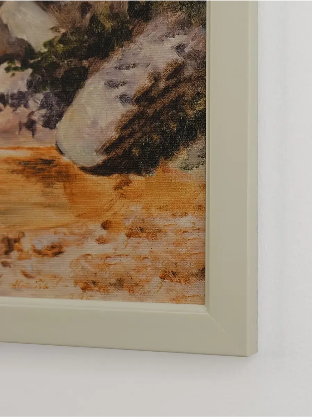 Картина на натуральном холсте настенная интерьерная 33*63 см