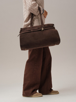 Замшевая сумка DBR 31152 темно-коричневый