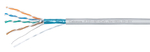 Кабель витая пара F/UTP 5e кат. 4 пары Cabeus FTP-4P-Cat.5e-SOLID-LSZH-GY-100