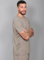 Мужская футболка RS Performance Tee Side Mesh Solid Taupe/White (232M000105/000)