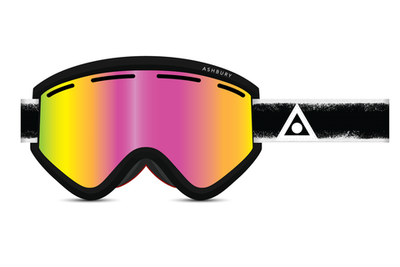 Маска горнолыжная ASHBURY BLACKBIRD MAYDAY (PINK MIRROR LENS/YELLOW SPARE)