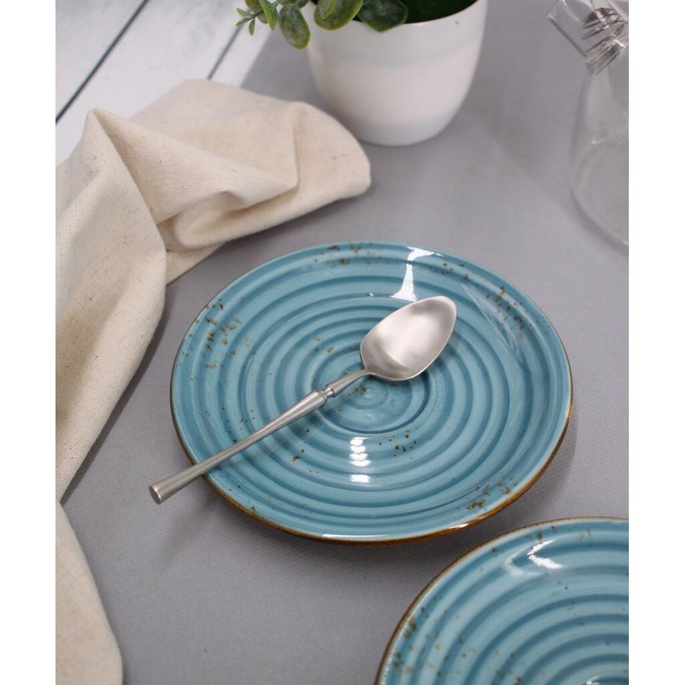 Ложка чайная 15 см матовое серебро PVD 1920-Silvery P.L. [12]