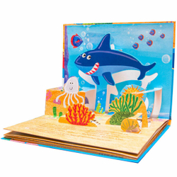 Книжка панорамка На дне морском 3+