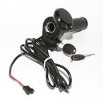 Ручка газа с дисплеем и замком зажигания 48-60v SM 6pin кабель 2м для электровелосипеда