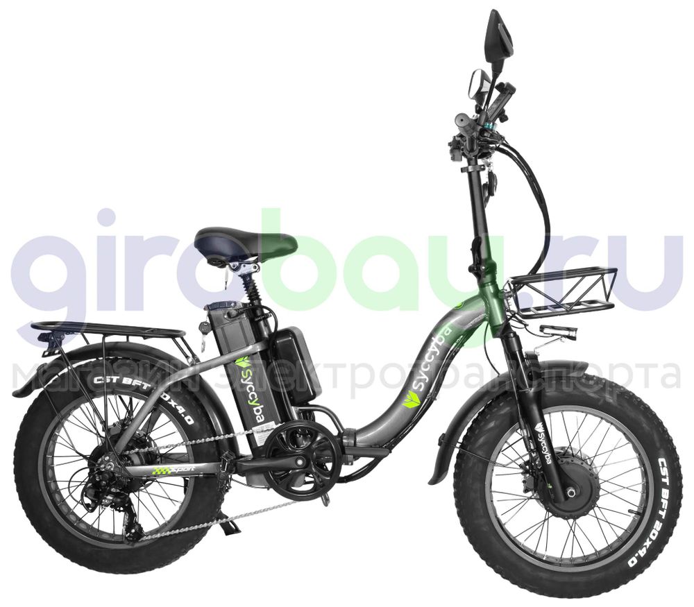 Электровелосипед Syccyba F11 Pro Dual 48V/20Ah (полный привод) - Серый обод фото №5