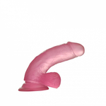 Фаллоимитатор - Crystal Dildo Small Lovetoy (15*3.5) розовый