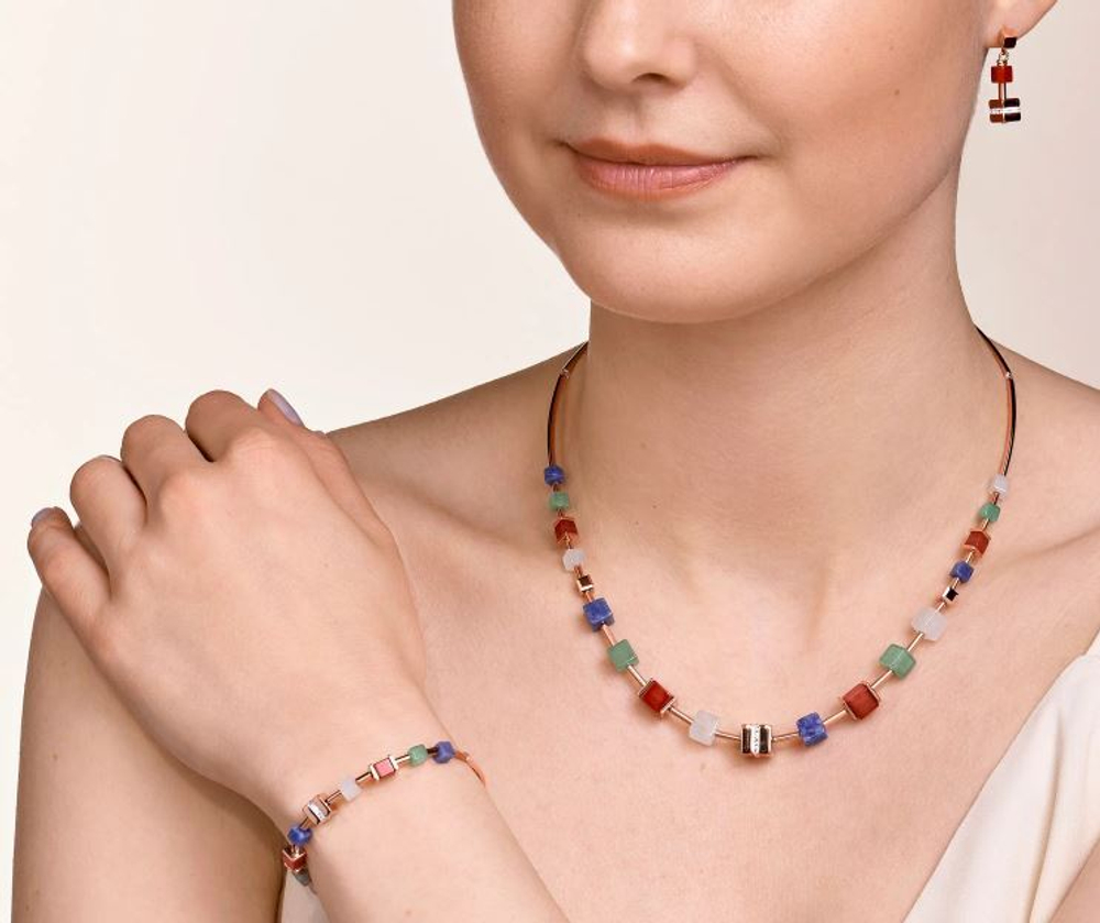 Браслет Coeur de Lion Rose Gold Multicolor 5058/30-1561