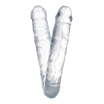 Прозрачный двухсторонний фаллоимитатор 40см ToyFa Basic Double Dildo 882022