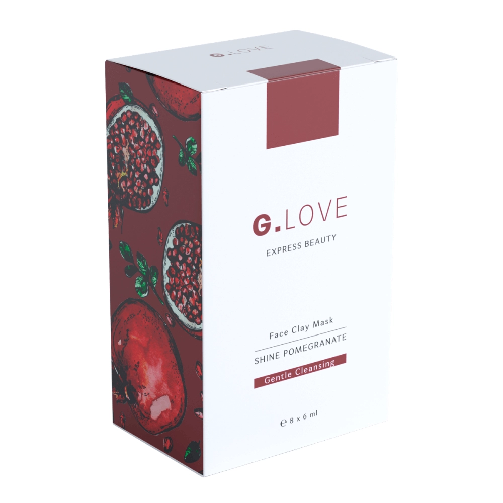 Маска для лица G.Love Face Clay Mask Shine Pomegranate 8x6 мл