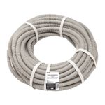 Труба гофрированная из ПВХ, с зондом, Ø16мм (бухта 25 м/уп) REXANT